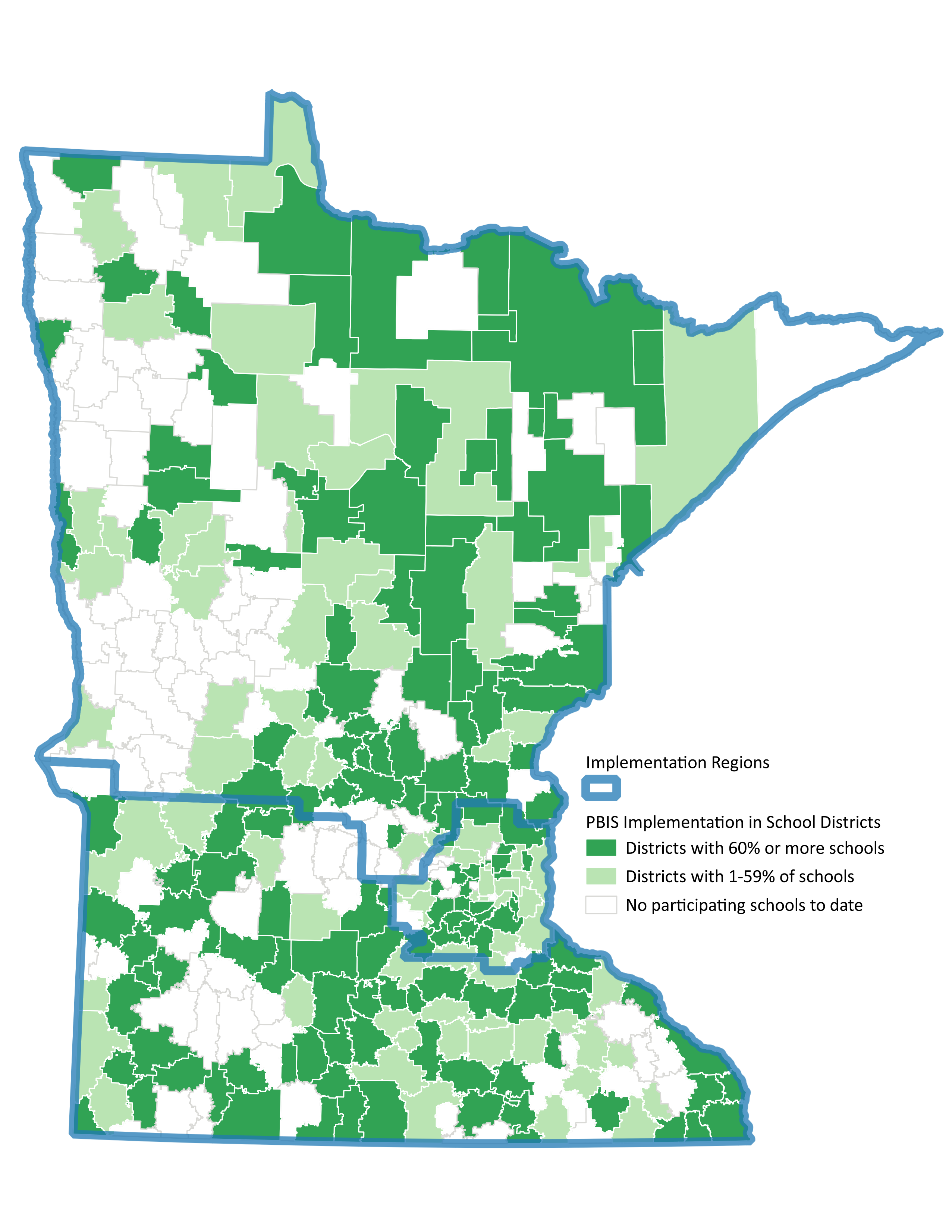 View SWPBIS MN Map and districts list